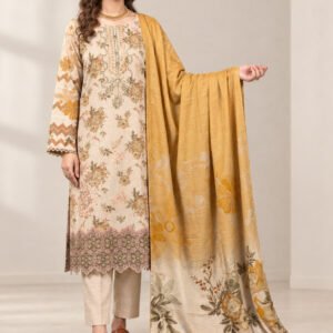 Modern Luxury Karandi Embroidery 3P — D-02