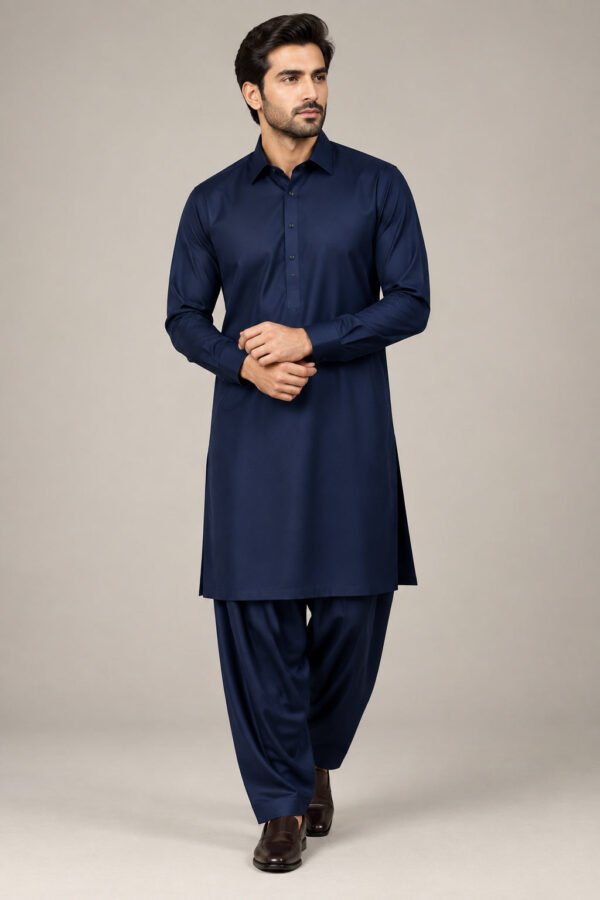 rn-image_picker_lib_temp_1a0381fa-c768-4826-979d-b5503bfe5062.jpg Korean Boski Wrinkle-Free Unstitched Suit – Navy Blue