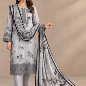 Modern Luxury Karandi Embroidery 3P — D-06
