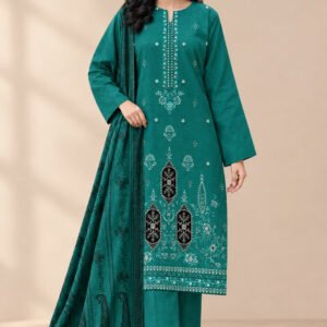 Opulence — Modern Dhanak Velvet Applique 3 PC