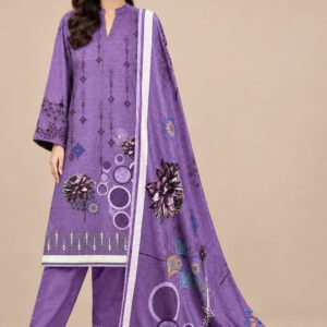 Modern Viscose Digital Print 3 Piece (Embroidered Dupatta) – Design 3 (Copy)