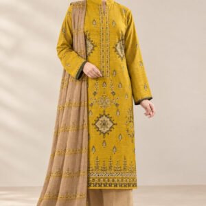 Grandeur — Modern Dhanak Velvet Applique 3 PC