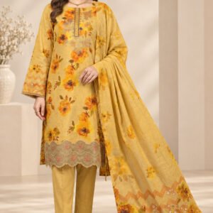 Modern Luxury Karandi Embroidery 3P — D-07