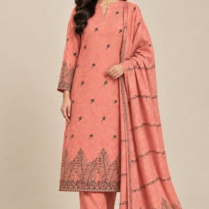 Modern Viscose Jacquard Barosia Unstitched 3 Piece – Design 6