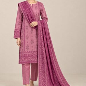 Zohra — Modern Dhanak A+ Neck Embroidery 3 PC