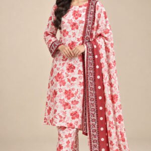 LAWN PRINTED UNSTITCHED 3PC
