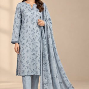 rn-image_picker_lib_temp_91d4878d-e8a3-42db-909a-210d4235f6b1.jpg Lustre — Modern Slub Dhanak Printed 3 PC with Matching Dupatta