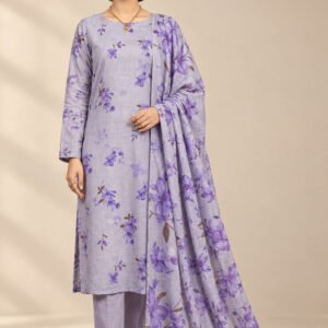 Shaam-e-Gulzar — Unstitched Viscose Printed 3 PC