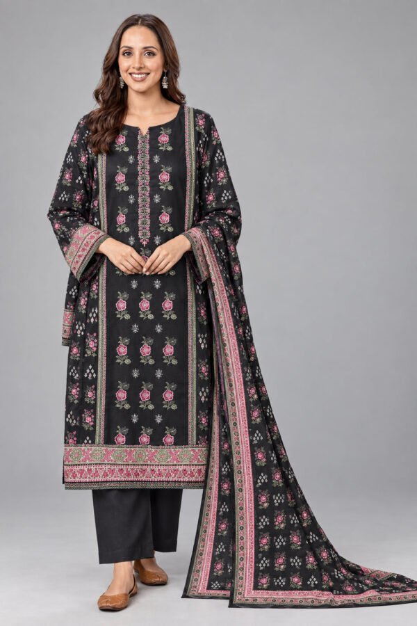 LAWN EMBROIDERED UNSTITCHED 3PC