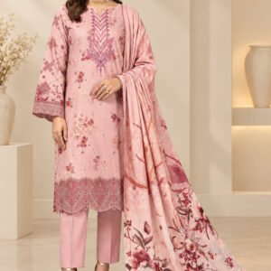 Modern Luxury Karandi Embroidery 3P — D-04