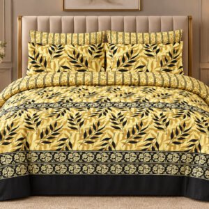 Ocean Breeze Stripe King Size Bed Sheet – Wrinkle Resistant | Threadcrafts